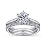 Allie - Platinum Round Diamond Solitaire Engagement Ring