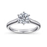 Allie - Platinum Round Diamond Solitaire Engagement Ring