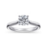 Lauren - Platinum Round Diamond Solitaire Engagement Ring