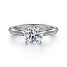 Lauren - Platinum Round Solitaire Diamond Engagement Ring