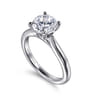 Lauren - Platinum Round Solitaire Diamond Engagement Ring