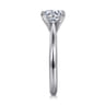 Lauren - Platinum Round Solitaire Diamond Engagement Ring