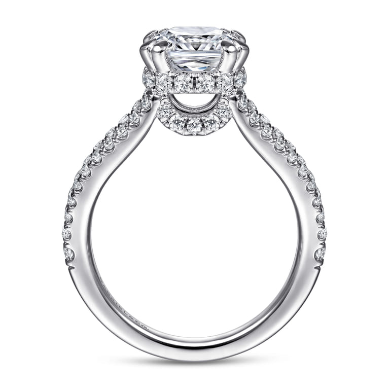 Dominga - 14K White Gold Diamond Engagement Ring - 0.68 ct - Shot 2