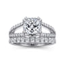 Dominga - 14K White Gold Diamond Engagement Ring - 0.68 ct