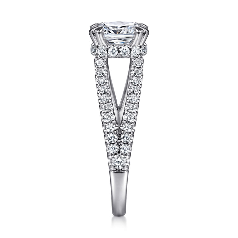 Dominga - 14K White Gold Diamond Engagement Ring - 0.68 ct - Shot 5