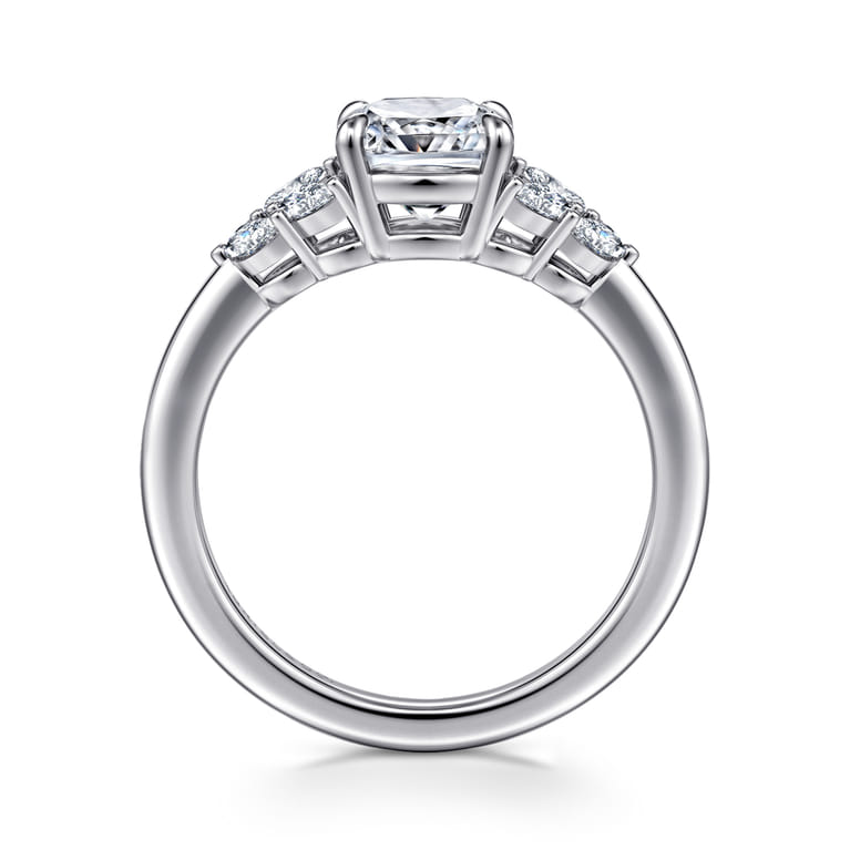 Cami - 14K White Gold Cushion Cut Diamond Engagement Ring - 0.3 ct - Shot 2