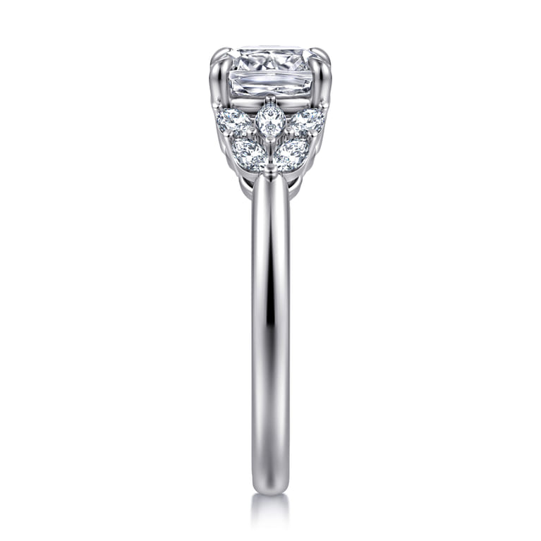 Cami - 14K White Gold Cushion Cut Diamond Engagement Ring - 0.3 ct - Shot 4