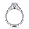 Taye - 14K White Gold Split Shank Cushion Cut Diamond Engagement Ring - 0.16 ct