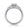 Cami - 14K White Gold Emerald Cut Diamond Engagement Ring - 0.3 ct