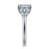 Cami - 14K White Gold Emerald Cut Diamond Engagement Ring - 0.3 ct