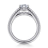 Rivah - 14K White Gold Split Shank Marquise Shape Diamond Engagement Ring - 0.5 ct