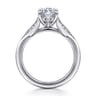 Taye - 14K White Gold Split Shank Marquise Shape Diamond Engagement Ring - 0.15 ct