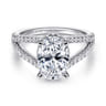 Dominga - 14K White Gold Diamond Engagement Ring - 0.67 ct