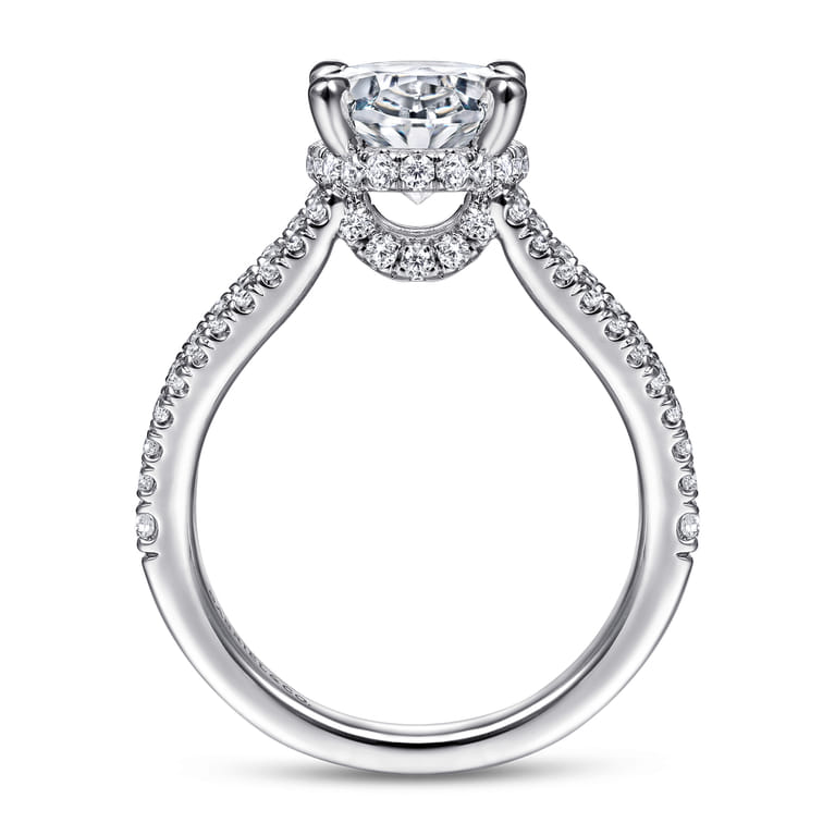 Dominga - 14K White Gold Diamond Engagement Ring - 0.67 ct - Shot 2