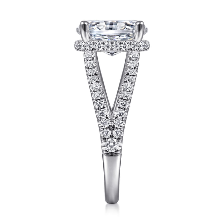 Dominga - 14K White Gold Diamond Engagement Ring - 0.67 ct - Shot 5