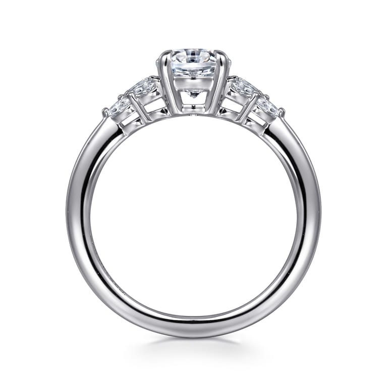 Cami - 14K White Gold Oval Diamond Engagement Ring - 0.3 ct - Shot 2