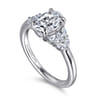 Cami - 14K White Gold Oval Diamond Engagement Ring - 0.3 ct