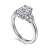Cami - 14K White Gold Oval Diamond Engagement Ring - 0.3 ct