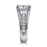 Faith - 14K White Gold Split Shank Oval Diamond Engagement Ring - 0.7 ct