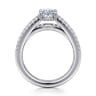 Rivah - 14K White Gold Split Shank Oval Diamond Engagement Ring - 0.5 ct