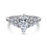 Cami - 14K White Gold Pear Shape Diamond Engagement Ring - 0.3 ct