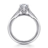 Taye - 14K White Gold Split Shank Pear Shape Diamond Engagement Ring - 0.15 ct