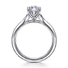 Alden - 14K White Gold Split Shank Pear Shape Diamond Engagement Ring - 0.04 ct