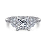 Cami - 14K White Gold Princess Cut Diamond Engagement Ring - 0.3 ct
