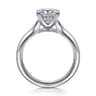 Alden - 14K White Gold Split Shank Princess Cut Diamond Engagement Ring - 0.05 ct