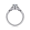 Celia - 14K White Gold Round Diamond Engagement Ring - 0.07 ct