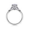 Celia - 14K White Gold Round Diamond Engagement Ring - 0.07 ct