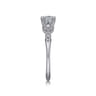 Celia - 14K White Gold Round Diamond Engagement Ring - 0.07 ct