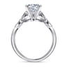 Eliza - 14K White Gold Round Diamond Engagement Ring - 0.07 ct