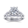 Eliza - 14K White Gold Round Diamond Engagement Ring - 0.07 ct
