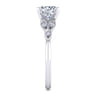 Eliza - 14K White Gold Round Diamond Engagement Ring - 0.07 ct