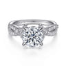 Zandra - 14K White Gold Diamond Engagement Ring - 0.71 ct