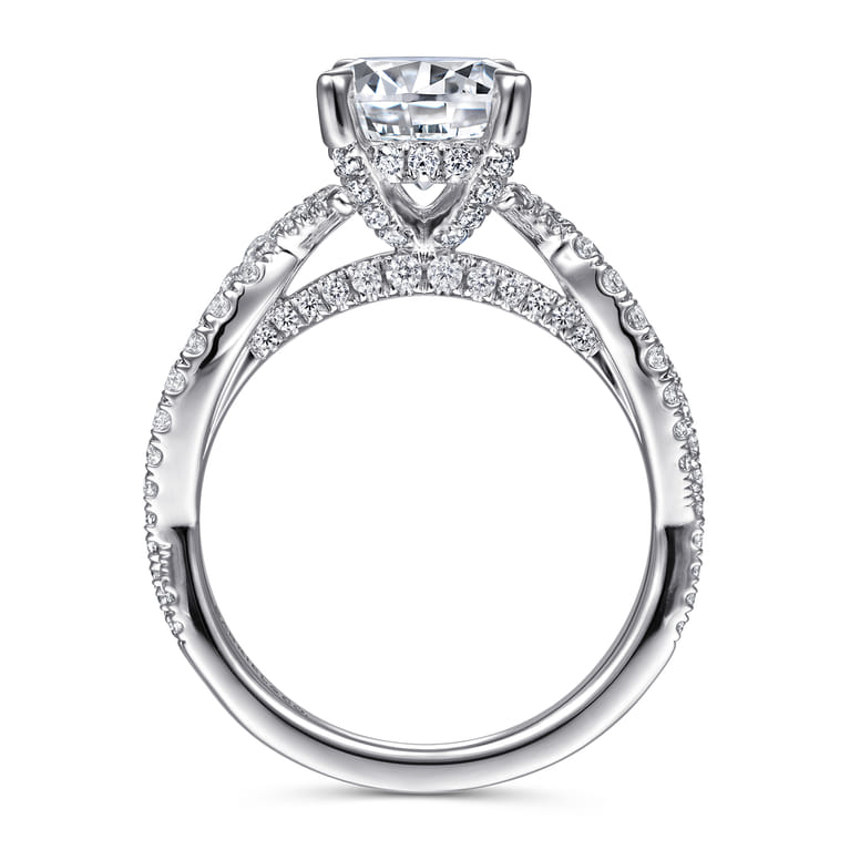 Zandra - 14K White Gold Diamond Engagement Ring - 0.71 ct - Shot 2