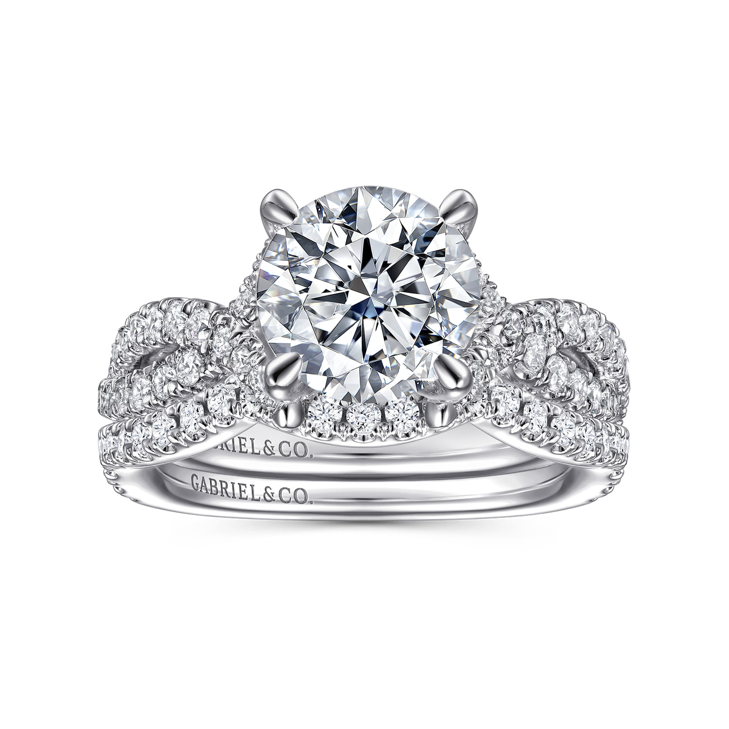 Zandra - 14K White Gold Diamond Engagement Ring - 0.71 ct - Shot 4