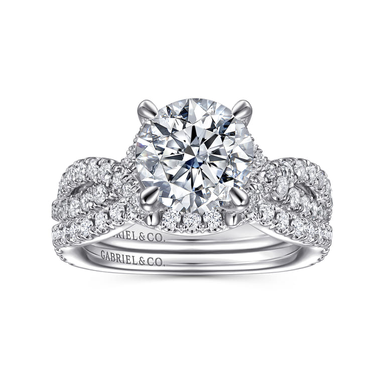 Zandra - 14K White Gold Diamond Engagement Ring - 0.71 ct - Shot 4