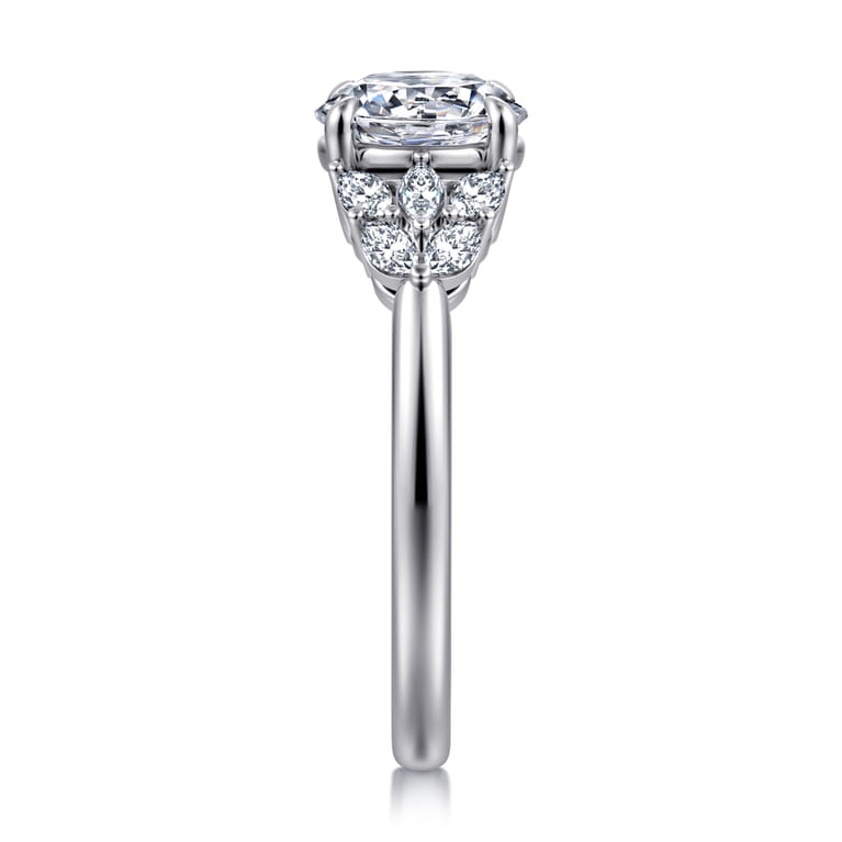 Cami - 14K White Gold Round Diamond Engagement Ring - 0.3 ct - Shot 4