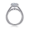 Rivah - 14K White Gold Split Shank Round Diamond Engagement Ring - 0.5 ct