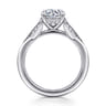 Taye - 14K White Gold Split Shank Round Diamond Engagement Ring - 0.16 ct
