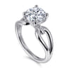 Elie - 14K White Gold Round Split Shank Diamond Engagement Ring