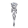 Elie - 14K White Gold Round Split Shank Diamond Engagement Ring
