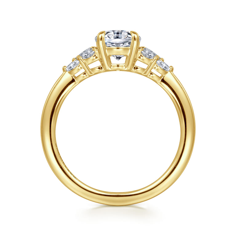 Cami - 14K Yellow Gold Oval Diamond Engagement Ring - 0.3 ct - Shot 2