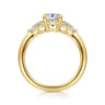 Cami - 14K Yellow Gold Oval Diamond Engagement Ring - 0.3 ct