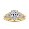 Cami - 14K Yellow Gold Oval Diamond Engagement Ring - 0.3 ct