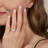 Cami - 14K Yellow Gold Oval Diamond Engagement Ring - 0.3 ct
