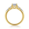 Adella - 14K Yellow Gold Oval Diamond Engagement Ring - 0.4 ct
