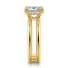Oksana - 14K Yellow Gold Oval Diamond Engagement Ring - 0.07 ct